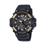 Casio MCW-100H-9A2VDF Chronograph 100M Wr Black & Gold Trim Wristwatch - Autostyle Motorsport South Africa