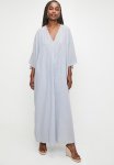 Deep V Kaftan Maxi Dress - Stripe