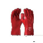 Pvc Red Glove Open Cuff 27CM
