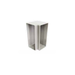 ECO1 Single Compartment Pvc Power Skirting Horizontal Bend - Black