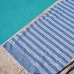 Stripe Backed Fouta - Royal Blue