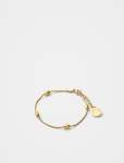 Brodie Metal Bead Bracelet - 0 Gold Plated