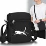 1pc Running Cheetah Pattern Mini Crossbody Bag Fashionable Print Shoulder Bags Adjustable Strap Black Small Crossbody Bag Casual Sports Travel Bag