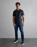 Icon V-neck Navy T-Shirt - XXL Blue