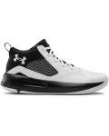 Unisex Ua Lockdown 5 Basketball Shoes - White Black White 10