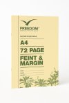 Freedom A4 72 Page Feint & Margin Nature Study Book