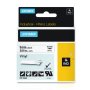 Dymo Original Ind-tape For Rhino 9MM X 5.5M Coloured Vinyl Black On White