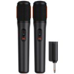 Digital Wireless Microphones For Partybox Speakers - Black