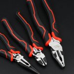 Industrial Grade Chromium Vanadium Steel Pliers Set - Multifunctional Electrician's Tools With Diagonal Cutters And Needle Nose
