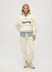 Country Club Loose 1 4 Zip Off White Sweatshirt - XL White
