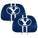 Fanmats 62040 Byu Cougars Printed Head Rest Cover Set - 2 Pieces