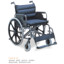 Wheelchair - Steel / Nylon - Extra Wide Upto 125KG Detach Arm And Foot Rests
