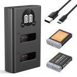 Canon K&f NB-13L Battery Kit 2 Batteries And Dual Charger KF28.0043