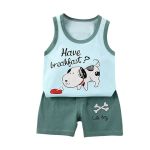 Breakfast Buddy Tank Top And Short Set For Boys