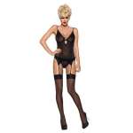 Obsessive - S800 Stockings Black L xl