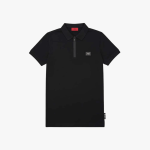 Mens Golfer Shirt In Black - Black L