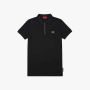 Mens Golfer Shirt In Black - Black / L