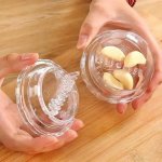 Manual Garlic Twist Crusher Box Plastic Garlic Mincer Press Kitchen Gadget Tool No Electricity Needed