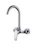 360 Rotational Chrome Plated Faucet Kitchen Sink Mixer Tap - Silver