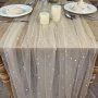 1PC Table Runner Wedding Veil Beaded Pearl Lace Fabrics Table Decorations Soft Tulle Tablecloth For Wedding Party And Holiday Decor Table Decor Home Supplies