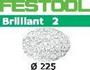 Festool Sanding Discs Stf D225/8 P24 BR2/25 Brilliant 2 495926