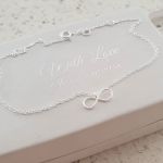 Brynn 925 Sterling Silver Infinity Ankle Chain Dainty Adjustable 22-25CM