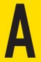 Letter A Adhesive Sign Tower 38X60MM