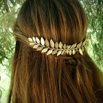 1PC Vintage Leaf Shaped Hair Comb Clip Princess Queen Bridal Wedding Hair Accessories
