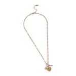 Stainless Steel Mom Heartlink Necklace