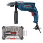 Bosch - Impact Drill Gsb 570 With Precision Screwdriver Bit Set - 42 Pcs