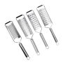4 Pack Multi-purpose Stainless Steel Graters - Silver
