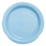 Large Pastel Blue Party Plates Pack Of 20