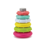 Infantino Rock 'n Stack Rings - Pink
