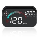 Windshield Head Up Display For Car Digital Speedometer For Car Hud Gps Car Speedometer Mph With Speed Mileage Travel Time Oversp