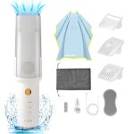 Lusn Baby Hair Clippers With Vacuum Quiet Hair Trimmers For Kids IPX7 Waterproof Rechargeable Cordless Haircut Kit For Baby Chil