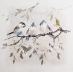 Birds Meeting Wall Art Canvas Painting 600 X 600