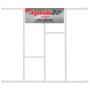 Burglar Bar 530X450MM Brick White Xpanda