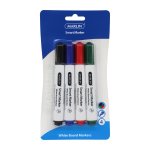 Marlin Smart-marker White Board Markers 4'S Asst - Black blue red green Pack Of 12