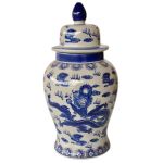 Blue Dragon Ginger Jar