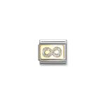 Composable Classic Link Infinity Silver Glitter