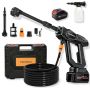 Cordless Pressure Washer Water Gun 6-IN-1 Nozzle Cleaning Tool
