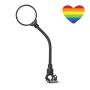 Sport 360 Swivel Bike Mirror For Electric Mountain Bike & Heart Sticker