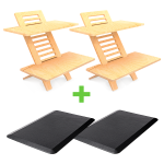 2 X Jumbo 's Plus 2 X Anti-fatigue Mats COMBO - 2 X Jumbo 's & Mat Natural Birch