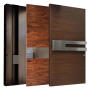 Pivot Doors With Long Handle-not Including Handle
