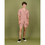 Orange & Cream Rv Print Shirt - XL