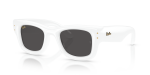 Wayfarer Puffer Square Sunglasses In White - White