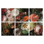 Old Master's Floral Wall Tile Stickers