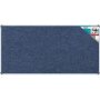 Parrot Bulletin Board Ribbed Aluminium Frame 1800X900MM - Denim