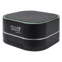 Sound Science Metallic LED Bluetooth Speaker - Bluetooth 5.0 Microphone Integrated Controls Fm Radio Microsd Card Slot Black Retail Box 1 Year Limited