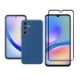Silicone Phone Case & Screen Protector Combo Compatible With Samsung Galaxy A36 - Blue